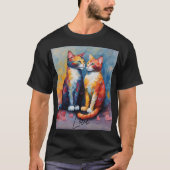 猫かわいい猫Tシャツ Tシャツ (正面)