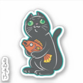 猫があなたの金魚を盗んだ シール (正面)