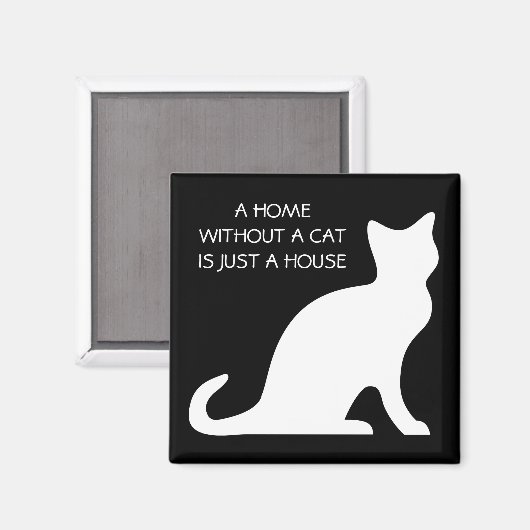 猫がいない家は家の磁石だ マグネット (正面/裏面)