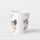 猫がいない、かわいい生活 カフェラテマグ (正面)