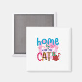 猫がいるところは、猫アートホーム マグネット (正面/裏面)