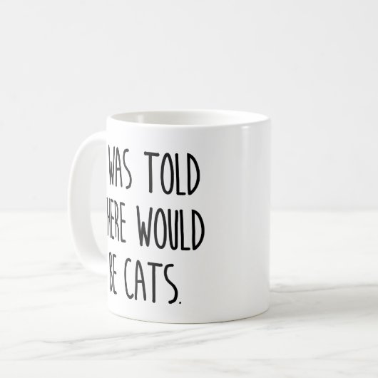 猫がいると言われた コーヒーマグカップ (正面左)