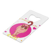 猫がいる目覚まし時計は要らない クレジットカード栓抜き (正面アングル)