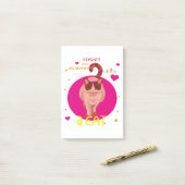 猫がいる目覚まし時計は要らない ポストイット (デスク上)