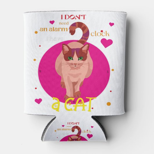 猫がいる目覚まし時計は要らない 缶クーラー (正面)