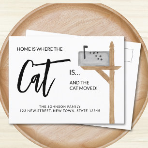 猫がいればそこが我が家 猫の引越し 案内ポストカード