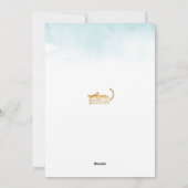 猫がおもしろいさくらんぼの下で歌う シーズンカード (裏面)