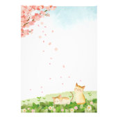 猫がおもしろいさくらんぼの下で歌う フォトプリント            (正面)