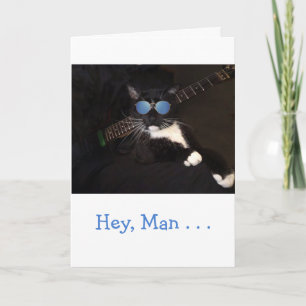 猫がおもしろいカッコいい元気になる カード
