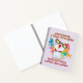 猫がおもしろい独り言を言うかわいいユーモアのある猫 ノートブック (内部)