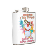 猫がおもしろい独り言を言うかわいいユーモアのある猫 フラスク (右)