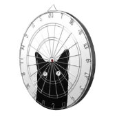 猫がお前のデコクリックールを選ぶのを見カラフルた ダーツボード (正面右)