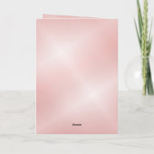 猫がさくらんぼの木の女の子誕生日 カード (裏面)