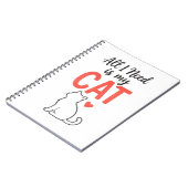 猫がすべて 可愛い猫好きデザイン ノートブック (左側)