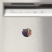 猫がぼーっとしてる面白画像 マグネット (インサイチュ (食洗機))