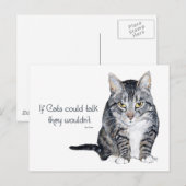 猫がもし話せなくて ポストカード (正面/裏面)