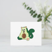 猫がアボカド ポストカード (スタンド正面)