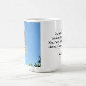 猫がイエスを待っている コーヒーマグカップ (中央)