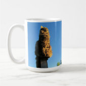 猫がイエスを待っている コーヒーマグカップ (左)