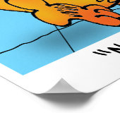 猫がイースターの卵を隠す ポスター (角)