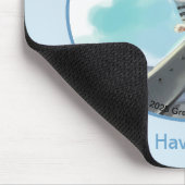 猫がエッフェル塔をスライド - パリ楽しいマウスパッド マウスパッド (コーナー)