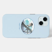 猫がエッフェル塔を滑る – パリの楽しみタフケース Case-Mate iPhoneケース (裏面 (横))