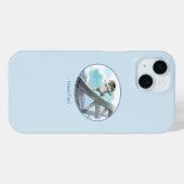 猫がエッフェル塔を滑る パリの楽しみ スマホケース Case-Mate iPhoneケース (裏面 (横))