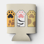 猫がカラフル足を踏む 缶クーラー (裏面)