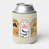 猫がカラフル足を踏む 缶クーラー (缶裏面)