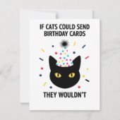 猫がカードを送れたら おもしろ猫の誕生日カード シーズンカード (正面)