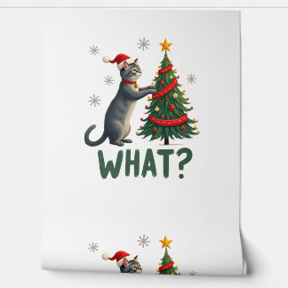 猫がクリスマスツリーを倒す 何が面白いの? クリスマスの猫 壁紙