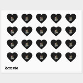 猫がクリスマスツリーを倒す 何が面白いの？ 猫 Xma ハートシール (シート)