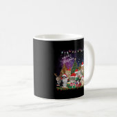 猫がクリスマス気分に コーヒーマグカップ (正面右)