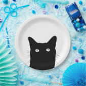 猫がクリック色を選カスタム択 ペーパープレート (パーティー)