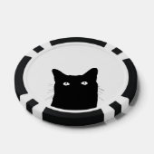 猫がクリック色を選カスタム択 ポーカーチップ (シングル)