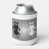 猫がクーガーを子猫にする白猫 缶クーラー (缶正面)