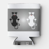 猫がクーガーを子猫にする白猫 缶クーラー (正面)