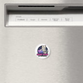 猫がゲームを決めた！面白いゲーミンググッズ マグネット (インサイチュ (食洗機))