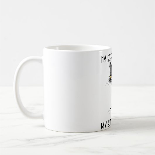 猫がサルカ転がを目の当たりにしおもしろいた コーヒーマグカップ (左)