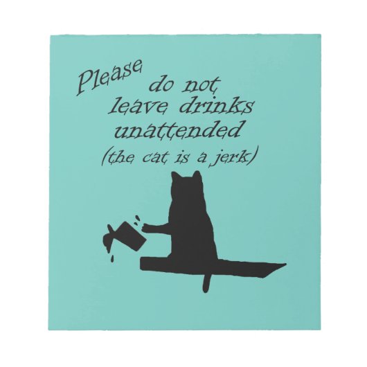 猫がジャークだ ノートパッド (正面)