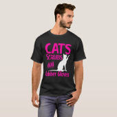 猫がスクラブ Tシャツ (正面フル)