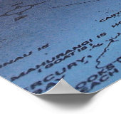 猫がスポットのマーク:Top Of Aku New Zealand ポスター (角)