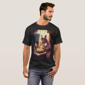 猫がタコスを作る Tシャツ (正面フル)