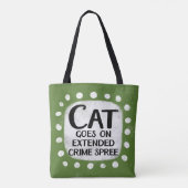 猫がトートバッグに入る トートバッグ (裏面)