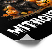 猫がハロウィンの黒猫がいない生活は怖い ポスター (角)