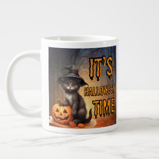 猫がハロウィーンの時間 ジャンボコーヒーマグカップ