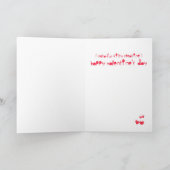 猫がバレンタインデーを鳴らす シーズンカード (内部)