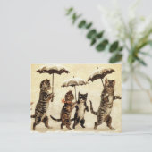 猫がパレード ポストカード (スタンド正面)