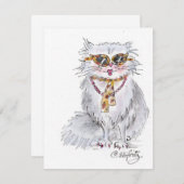 猫がパーティー ノートカード (正面/裏面)