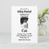 猫がパーフェクトなキティの楽しいパーティー 招待状 (スタンド正面)